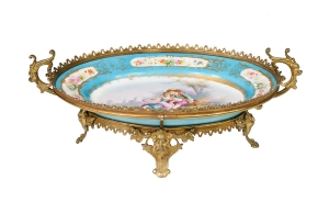 Center dish a la Sèvres, Edmé Samson, Paris, 19th century