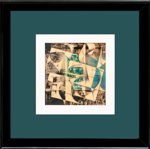 Władysław Swałtek " Composition II", 1967 , modern art, collage, antiques Warsaw