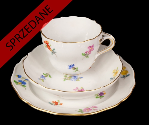 Zestaw śniadaniowy,  Miśnia, XX w. , antyki Warszawa, skup antyków, porcelana, stara porcelana, Galeria Żak