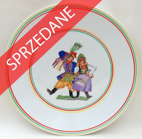 Zofia Stryjeńska "Krakowiak", antyki, Galeria Żak, stara porcelana, porcelana, antyki Warszawa