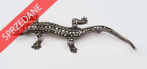 Broszka z jaszczurką