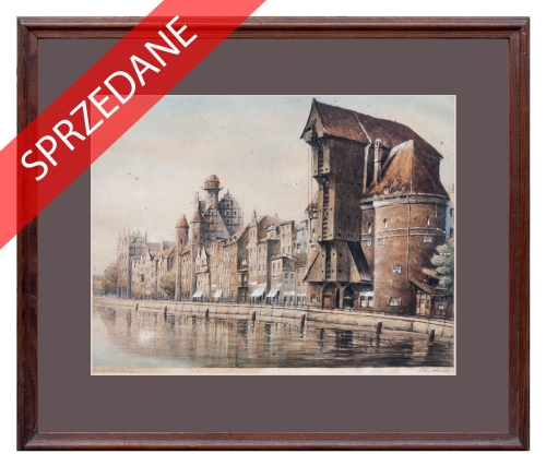 Paul Kreisel "Długie Pobrzeże" 
, antyki Warszawa, skup antyków, dawne malarstwo, malarstwo aukcyjne, malarstwo polskie, Galeria Żak