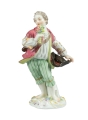 Johann Kändler “Dandy with flowers”, Meissen, 19th century, antique Warsaw, antique porcelain, old porcelain, Galeria Żak, art, antiques