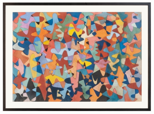 Jacenty Wójcik “Kompozycja 10”, malarstwo współczesne, sztuka współczesna, abstrakcja, Galeria Żak, antyki Warszawa