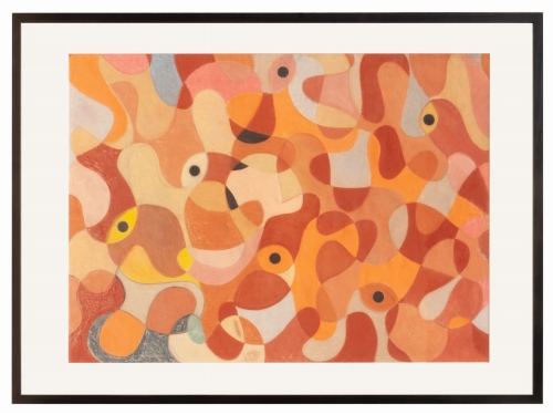 Jacenty Wójcik “Kompozycja 17”, malarstwo współczesne, sztuka współczesna, abstrakcja, Galeria Żak, antyki Warszawa