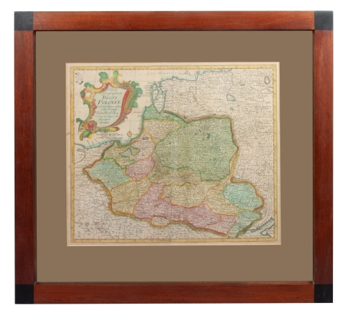 Leonhard Euler, Tabula Geographica Regni Poloniae…, Berlin, 1760 , antique Warsaw, antique paintings, Galeria Żak, art, antiques
