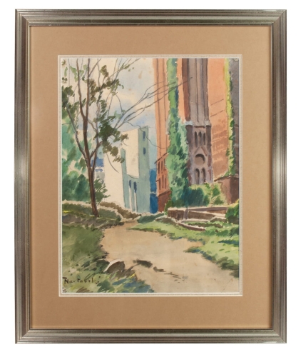 Tadeusz Nartowski "Landscape", antique Warsaw, antique paintings, Galeria Żak, art, antiques