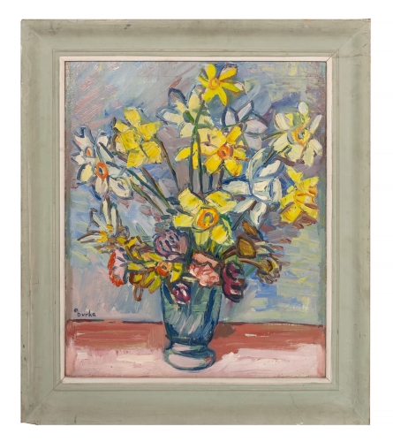 Edmund Burke “Daffodils", 1967 , antique Warsaw, antique paintings, Galeria Żak, art, antiques