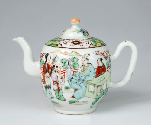 Teapot, Famille Verte, China, 19th century , antique Warsaw, antique porcelain, old porcelain, Galeria Żak, art, antiques