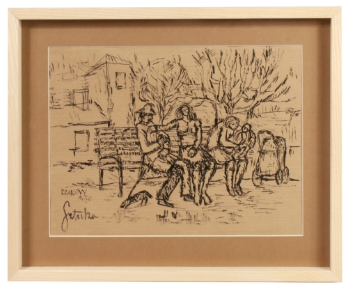 Jerzy Sztuka “Rest”, 1962 , antique Warsaw, antique paintings, Galeria Żak, art, antiques