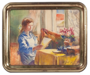 Teodor Grott “Interior scene”, 1922 