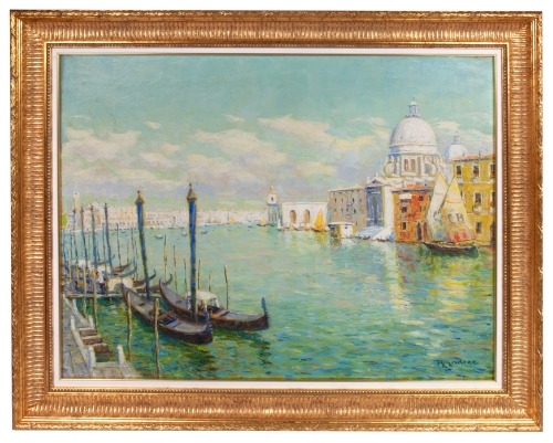 Rudolf Andree "Venice - Santa Maria della Salute"
, antique Warsaw, antique paintings, Galeria Żak, art, antiques