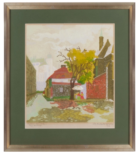 Władysław Bielecki “Kraków: Św. Idzi”, 1926, antyki Warszawa, skup antyków, dawne malarstwo, malarstwo aukcyjne, malarstwo polskie, Galeria Żak