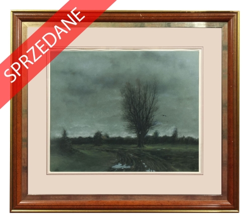Marian Michalik „Roztopy”, 1983 r., antyki, galeria żak, malarstwo polskie, dzieła sztuki
