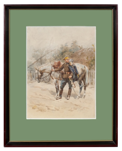 Stanisław Bagieński “On the road”, 1933 , antique Warsaw, antique paintings, Galeria Żak, art, antiques