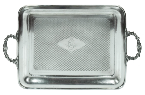 Tray, Izydor Altman, Warsaw, circa 1910 , antique Warsaw, silver, old silver, Galeria Żak, art, antiques