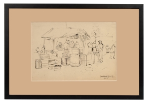 Józef Szwanc “Na targu”, 1954 r.