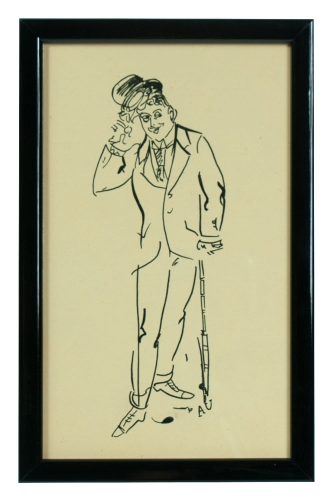 Antoni Uniechowski “Dżentelmen” , antyki Warszawa, skup antyków, dawne malarstwo, malarstwo aukcyjne, malarstwo polskie, Galeria Żak