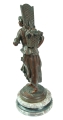 Émile Bruchon “Girl with the flowers”, antique Warsaw, decorative objects, antique home decorations, Galeria Żak, art, antiques , sculpture