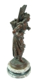 Émile Bruchon “Girl with the flowers”, antique Warsaw, decorative objects, antique home decorations, Galeria Żak, art, antiques , sculpture