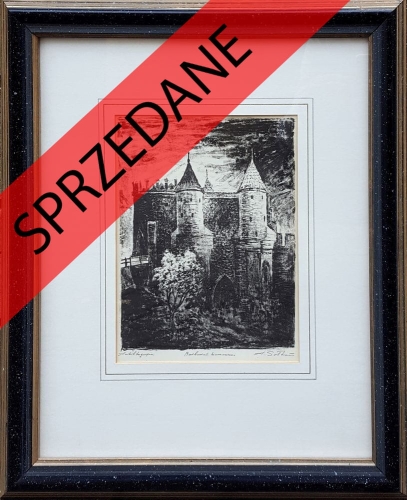 Aleksander Sołtan "Barbakan",antyki, galeria żak, malarstwo polskie, dzieła sztuki