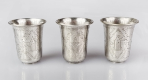 Komplet kubków, Rosja, XIX w. 