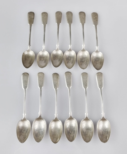 Spoons, Ivan Khlebnikov, Moscow, 1899-1908, antique Warsaw, silver, old silver, Galeria Żak, art, antiques