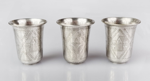 Mugs, Russia, 19th century , antique Warsaw, silver, old silver, Galeria Żak, art, antiques