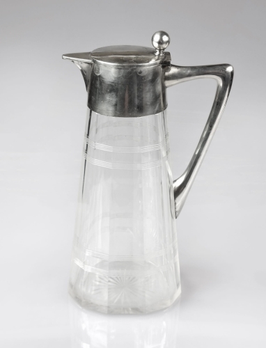 Carafe, Wilhelm Binder, Schwäbisch Gmünd, Germany, 20th century, antique Warsaw, silver, old silver, Galeria Żak, art, antiques
