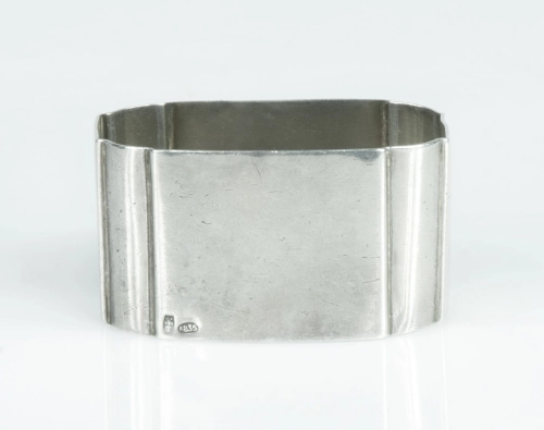 Napkin ring, Belgium, circa 1920-1930 antique Warsaw, silver, old silver, Galeria Żak, art, antiques