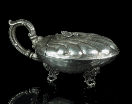 Caviar dish, A. Cesa S. C., Alessandria, Italy, 1935-1968, antique Warsaw, silver, old silver, Galeria Żak, art, antiques