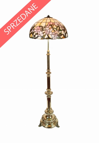 Lampa podłogowa, XIX/XX w., lampa, oświetlenie stare lampy, antyki Warszawa