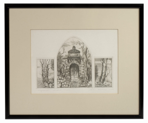 Adam Kwaśny "Triptych III”, 1989, antique Warsaw, antique paintings, Galeria Żak, art, antiques