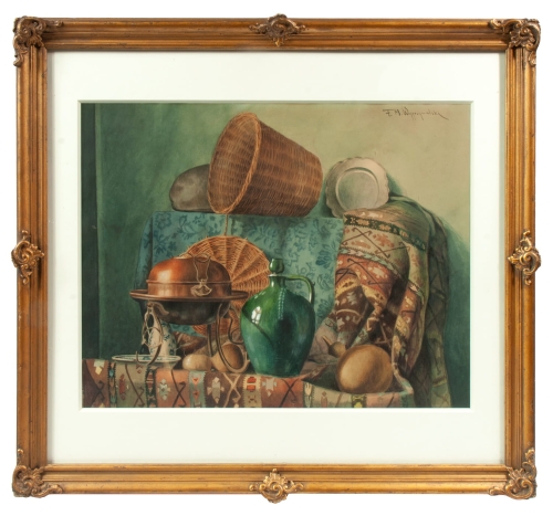 Feliks Michał Wygrzywalski "Martwa natura", antyki Warszawa, skup antyków, dawne malarstwo, malarstwo aukcyjne, malarstwo polskie, Galeria Żak