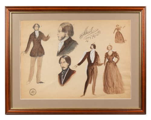 Franciszek Starowieyski “Alfred de Musset”, antyki Warszawa, skup antyków, dawne malarstwo, malarstwo aukcyjne, malarstwo polskie, Galeria Żak