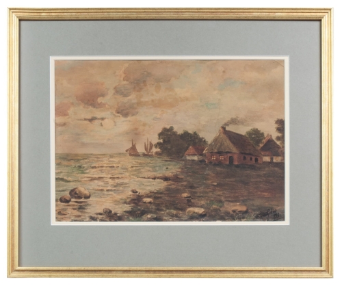 Russian painter “Landscape”, 1898 , antique Warsaw, antique paintings, Galeria Żak, art, antiques