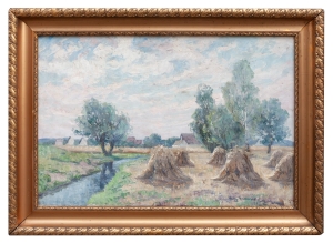 Willy Herrmann “Landscape with sheaves”