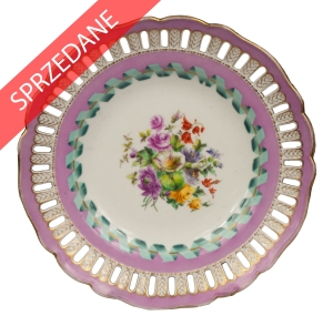 Talerz dekoracyjny, Miśnia, XIX w.