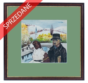 Jan Horeszko “Nikifor z psem” 