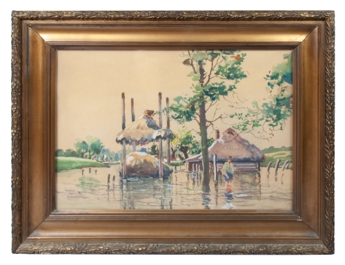 Feliks Lachowicz “Landscape”, antique Warsaw, antique paintings, Galeria Żak, art, antiques