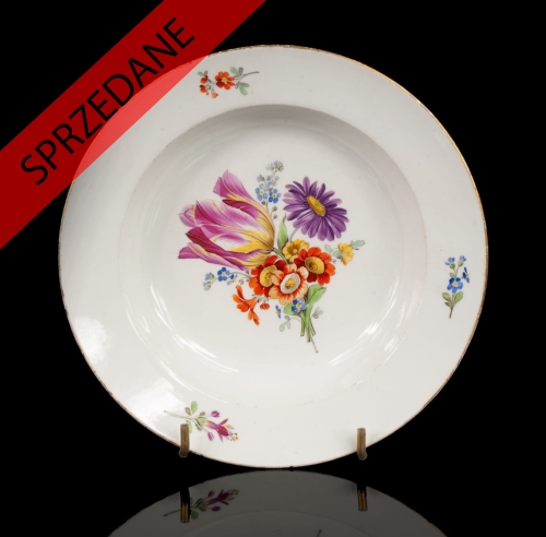 Talerz, Miśnia, lata 1774-1814
, antyki Warszawa, skup antyków, porcelana, stara porcelana, Galeria Żak