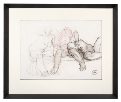 Franciszek Starowieyski “Nudes”, antique Warsaw, antique paintings, Galeria Żak, art, antiques