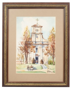 Władysław Stachowicz “In front of the church”