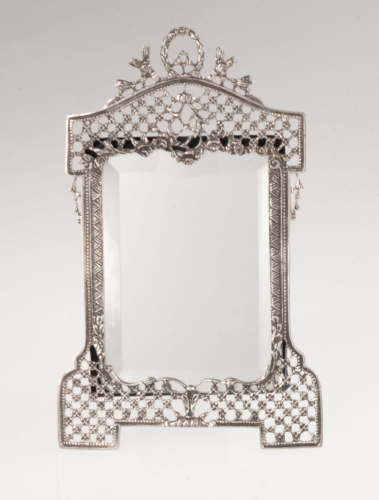 Mirror, 20th century, antique Warsaw, silver, old silver, Galeria Żak, art, antiques