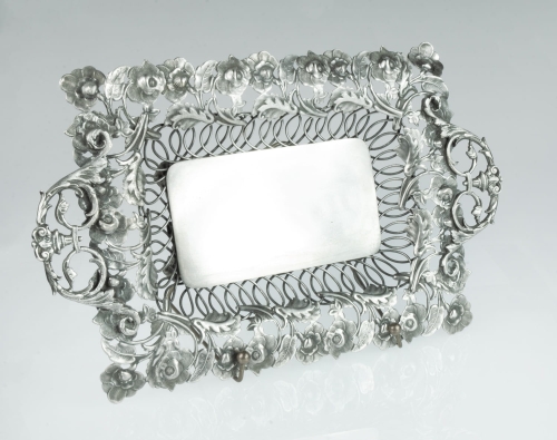 Openwork charger,  Henneberg Brothers, Warsaw, 1887 - 1894, antique Warsaw, silver, old silver, Galeria Żak, art, antiques