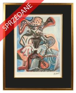Pablo Picasso “Siedzący mężczyzna w kapeluszu”