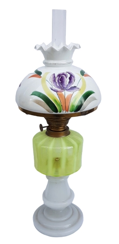 Table lamp, early 20th century , antique Warsaw, antique home decorations, Galeria Żak, art, glass