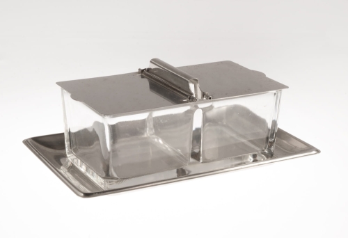 Container for jam and honey, WMF, Germany, 20th century , antique Warsaw, silver, old silver, Galeria Żak, art, antiques