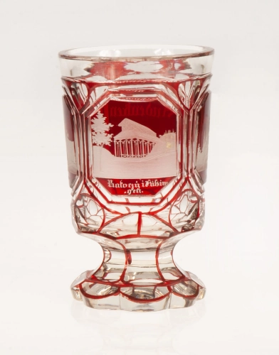 Rummer, 19th century, antique Warsaw, antique home decorations, Galeria Żak, art, glass