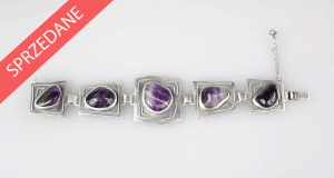 Bransoleta z ametystami, Warszawa, lata 1980-1990 